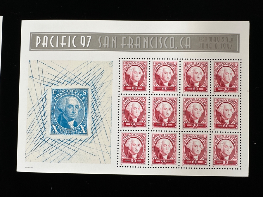 Just Added - US Mint Postage Stamps: States Stamps, Wonders Of America, Pacific 1997 San Francisco, CA Franklin & Washington Souvenir Sheets & Washington 2006 World Philatelic Exhibition $134 Postage Value [Photo 11]