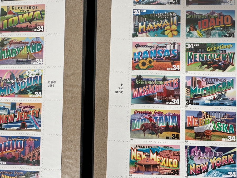 Just Added - US Mint Postage Stamps: States Stamps, Wonders Of America, Pacific 1997 San Francisco, CA Franklin & Washington Souvenir Sheets & Washington 2006 World Philatelic Exhibition $134 Postage Value [Photo 3]