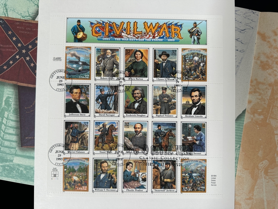 Just Added - United States Mint Postage Stamps: Legends of The West Commemorative Stamps & Civil War Stamps [Photo 9]