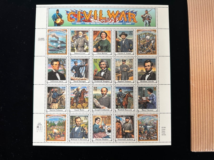 Just Added - United States Mint Postage Stamps: Legends of The West Commemorative Stamps & Civil War Stamps [Photo 2]