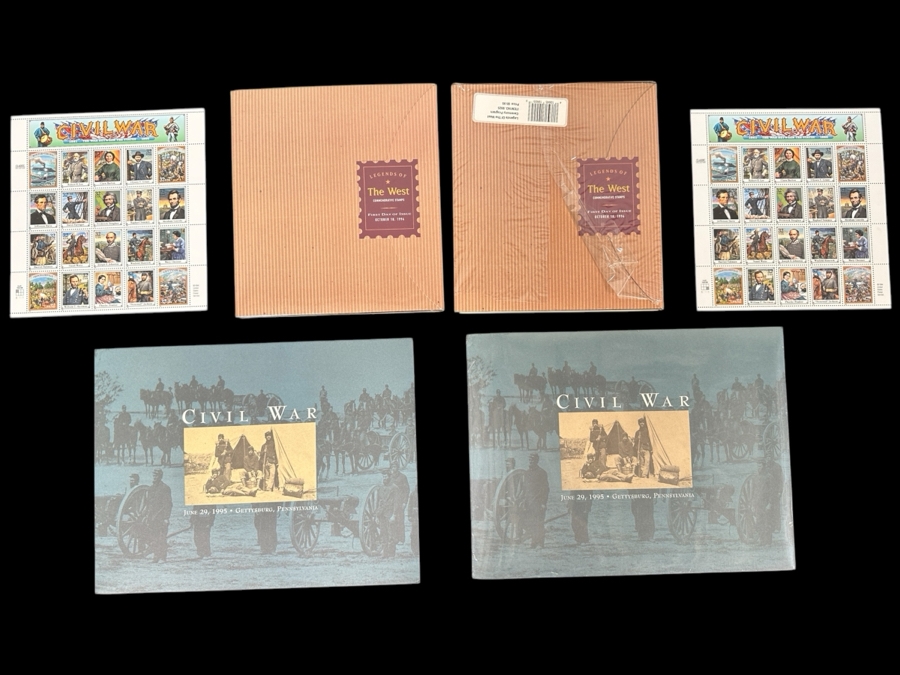 Just Added - United States Mint Postage Stamps: Legends of The West Commemorative Stamps & Civil War Stamps [Photo 1]