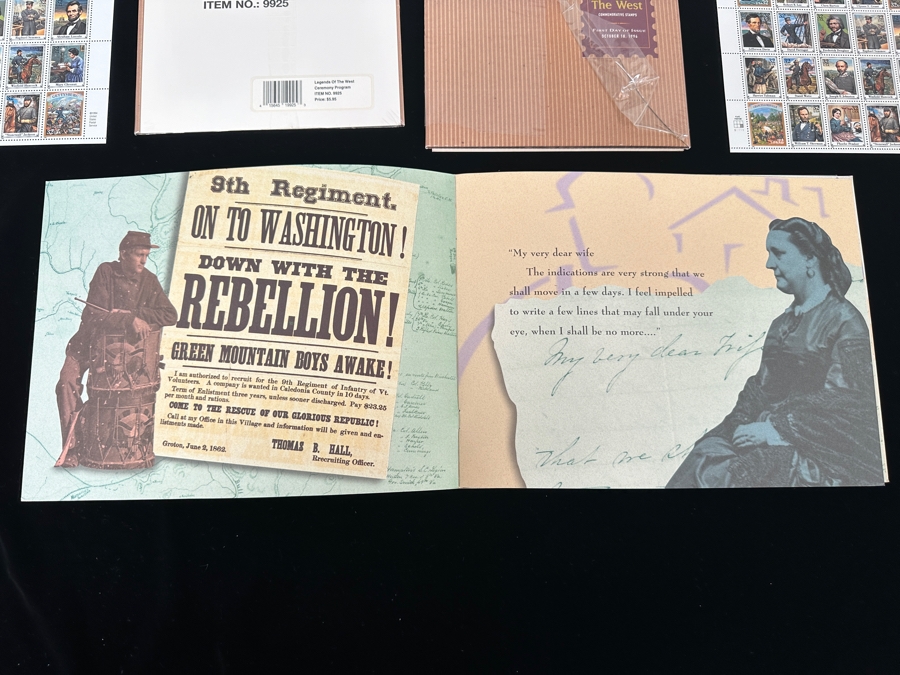 Just Added - United States Mint Postage Stamps: Legends of The West Commemorative Stamps & Civil War Stamps [Photo 13]