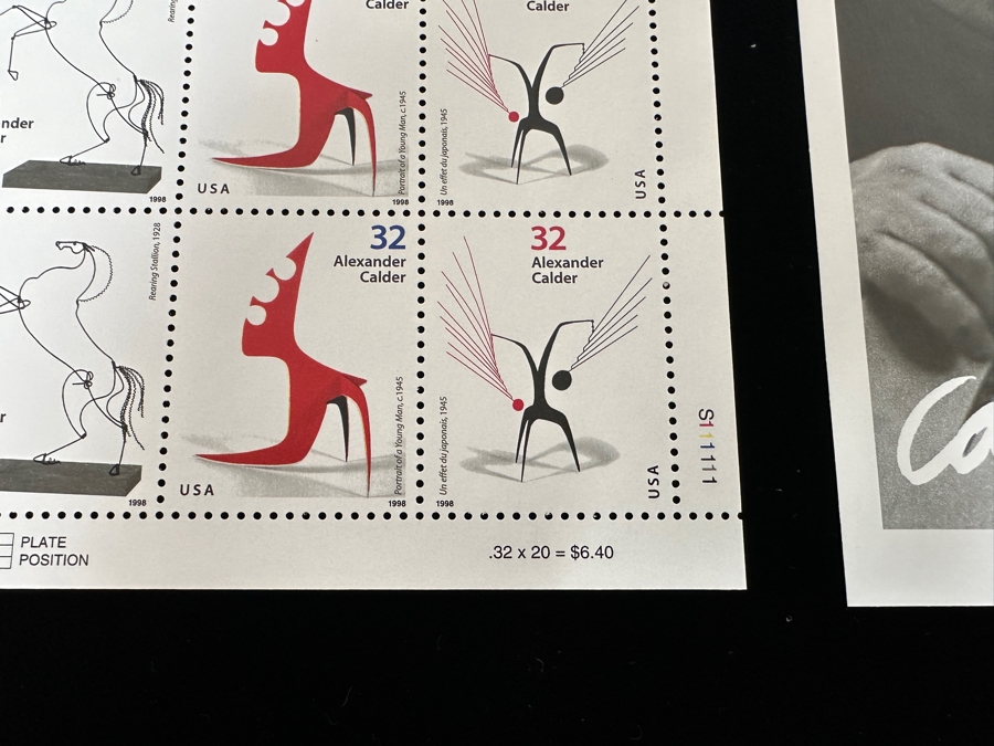 United States Mint Postage Stamp Sheets: (2) Andy Warhol Stamp Sheets And (2) Alexander Calder Stamp Sheets [Photo 6]