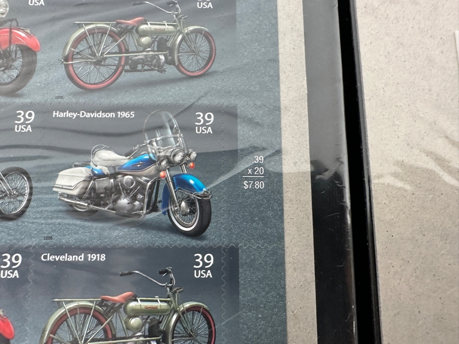US Mint Postage Stamps American Motorcycles, Sporty Cars & Antique Cars $46.40 Postage Value [Photo 5]