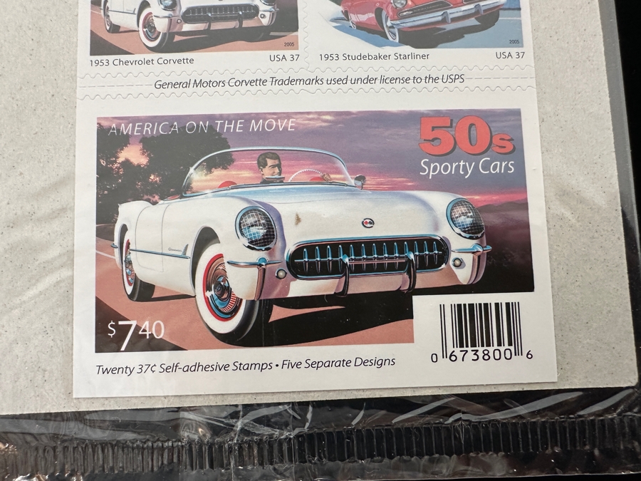 US Mint Postage Stamps American Motorcycles, Sporty Cars & Antique Cars $46.40 Postage Value [Photo 9]