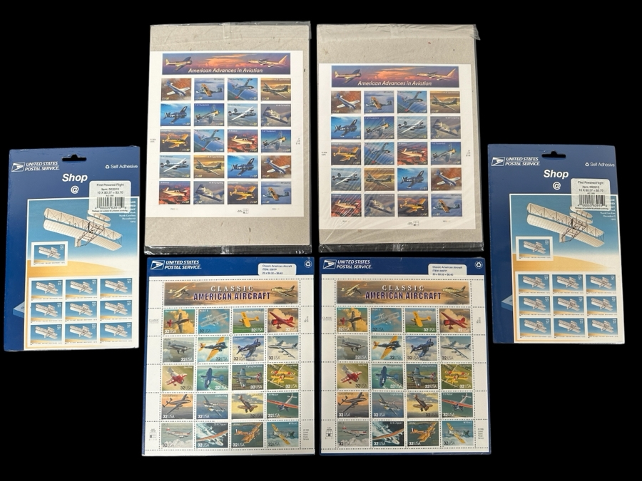 US Mint Postage Stamps Aviation Aircraft $35 Postage Value [Photo 1]