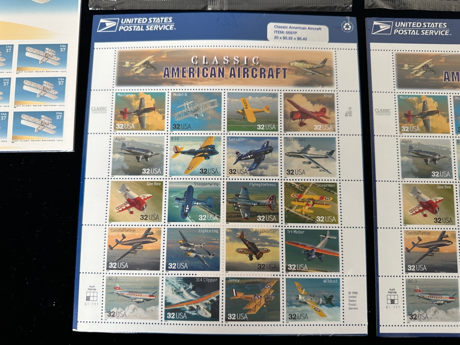 US Mint Postage Stamps Aviation Aircraft $35 Postage Value [Photo 2]