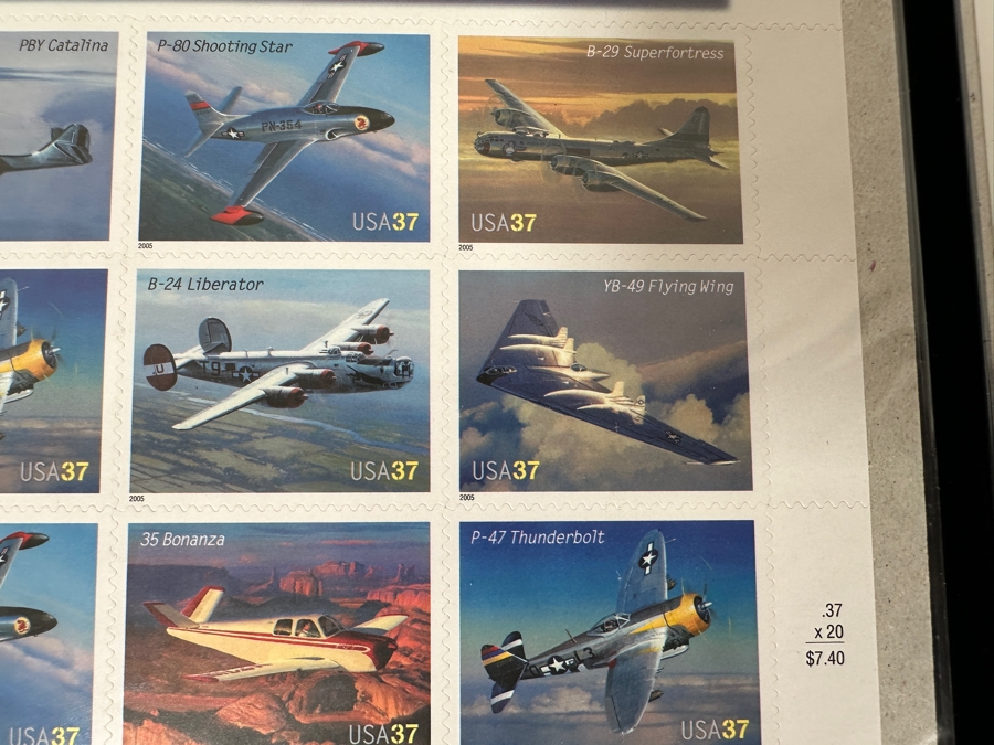 US Mint Postage Stamps Aviation Aircraft $35 Postage Value [Photo 5]