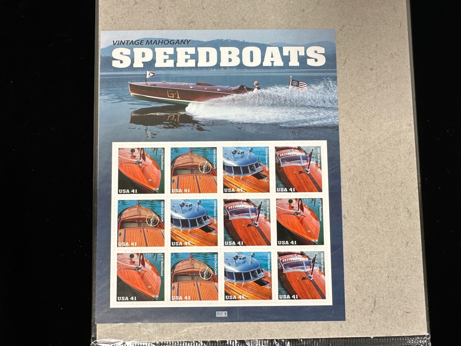 US Mint Postage Stamps Speed Boats, Trains & Ships $35.84 Postage Value [Photo 6]
