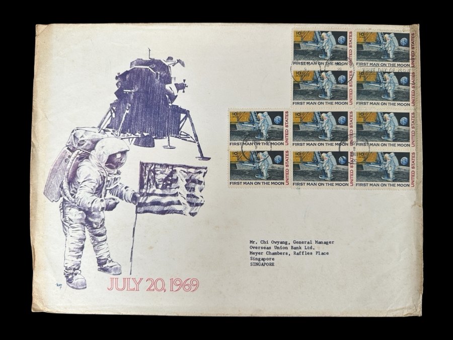 Rare July 20, 1969 First Man On The Moon United States First Day Cover [Photo 1]