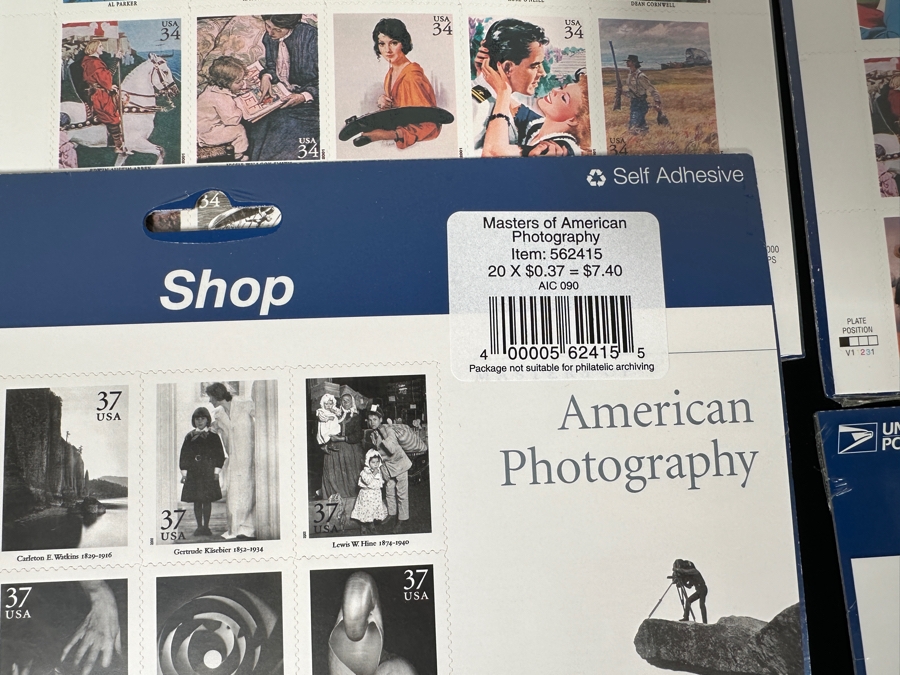 Mint US Postage Stamps American Dolls, American Glass, American Photography, American Art & American Treasures $74.30 Postage Value [Photo 3]