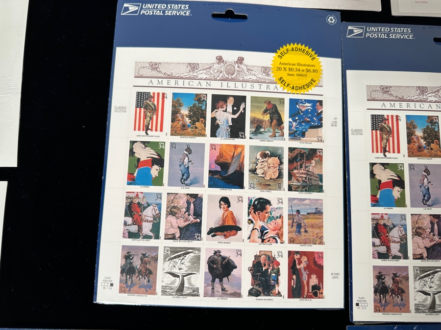 Mint US Postage Stamps American Dolls, American Glass, American Photography, American Art & American Treasures $74.30 Postage Value [Photo 4]