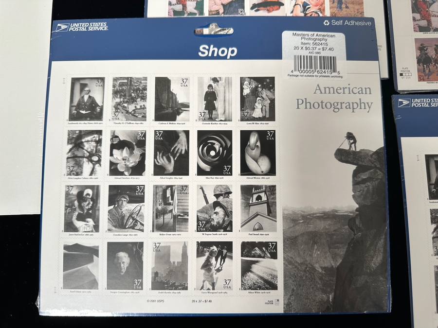 Mint US Postage Stamps American Dolls, American Glass, American Photography, American Art & American Treasures $74.30 Postage Value [Photo 2]