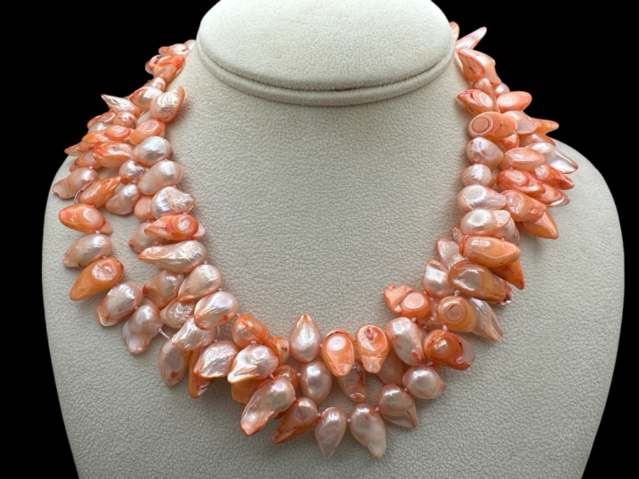 Multi-Strand 16' Pearl Necklace