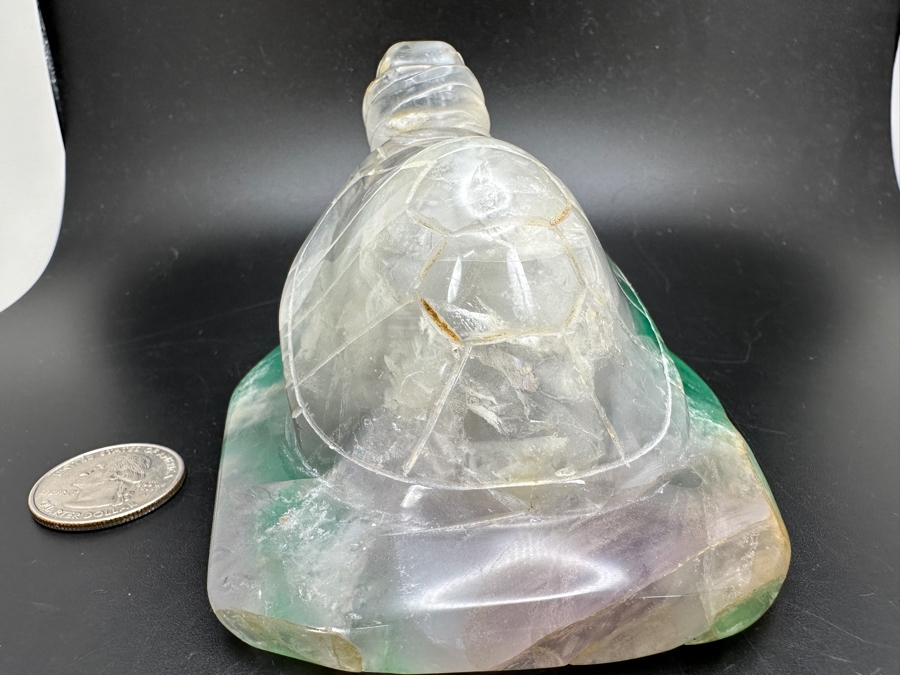 Hand Carved Stone Turtle Figurine 609g [Photo 4]