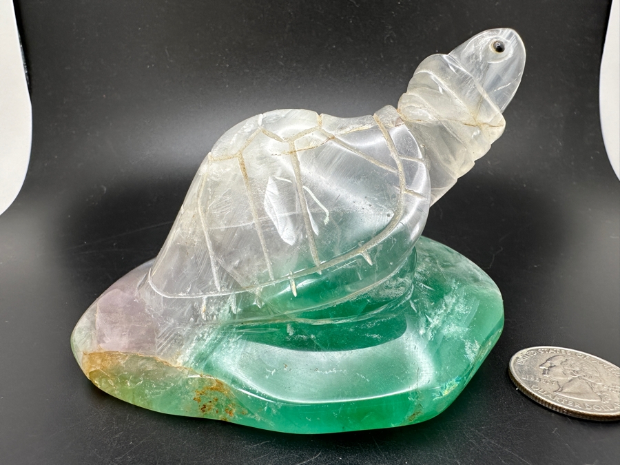 Hand Carved Stone Turtle Figurine 609g [Photo 6]