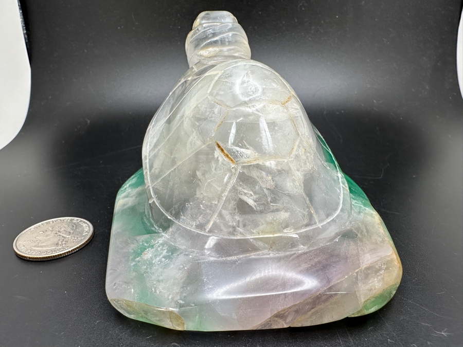 Hand Carved Stone Turtle Figurine 609g [Photo 5]