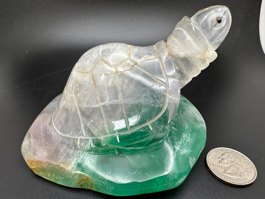 Hand Carved Stone Turtle Figurine 609g [Photo 8]