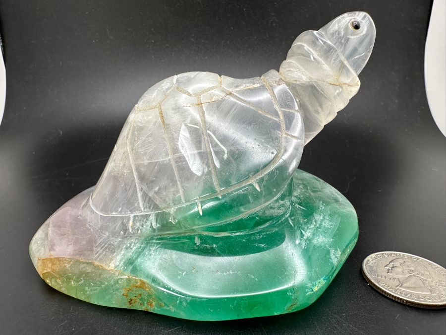 Hand Carved Stone Turtle Figurine 609g [Photo 7]