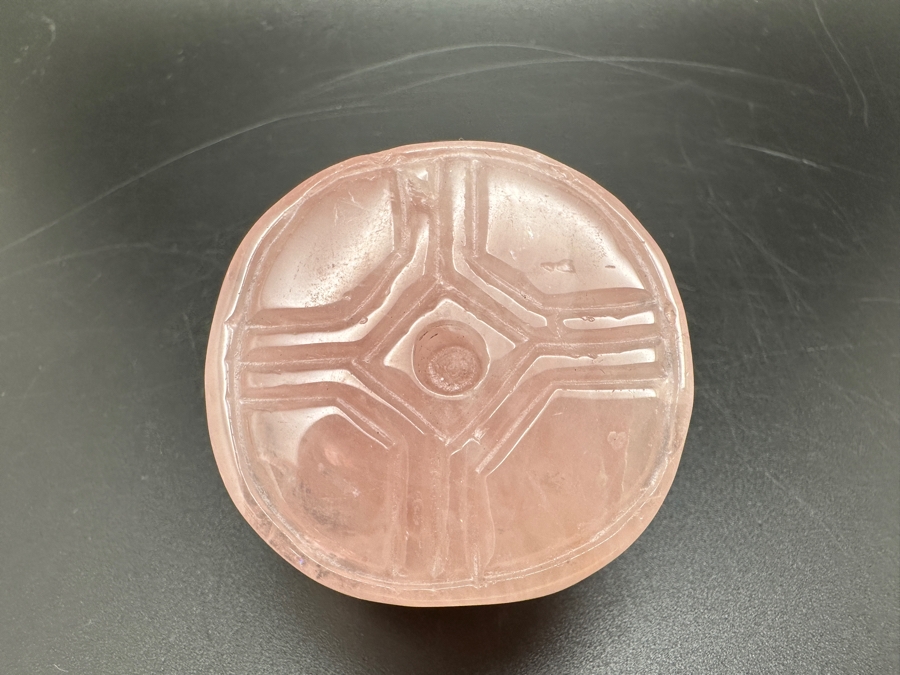 (3) Carved Chinese Feng Shui Golden Toad Wealth Figurines Of Various Stones 364g [Photo 17]