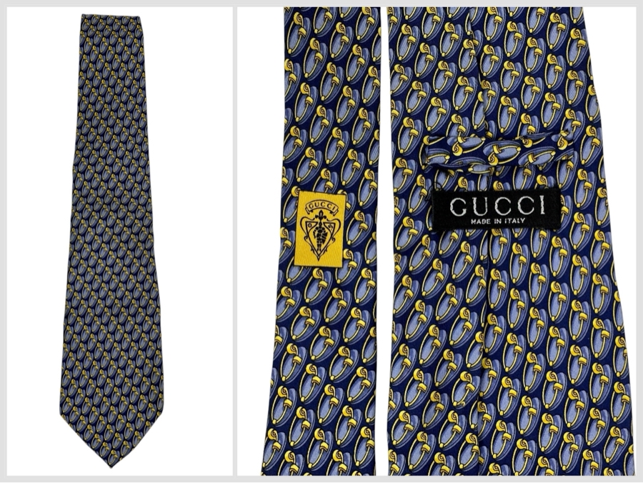 Gucci Men's Silk Tie, Made in Italy