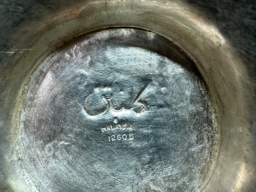 Stunning Ornate .800 Silver Tea Service Set By Mohd Salleh & Sons 1260B Malaysia 1,469g (80% Silver - Silver Melt Value $1,242) [Photo 14]