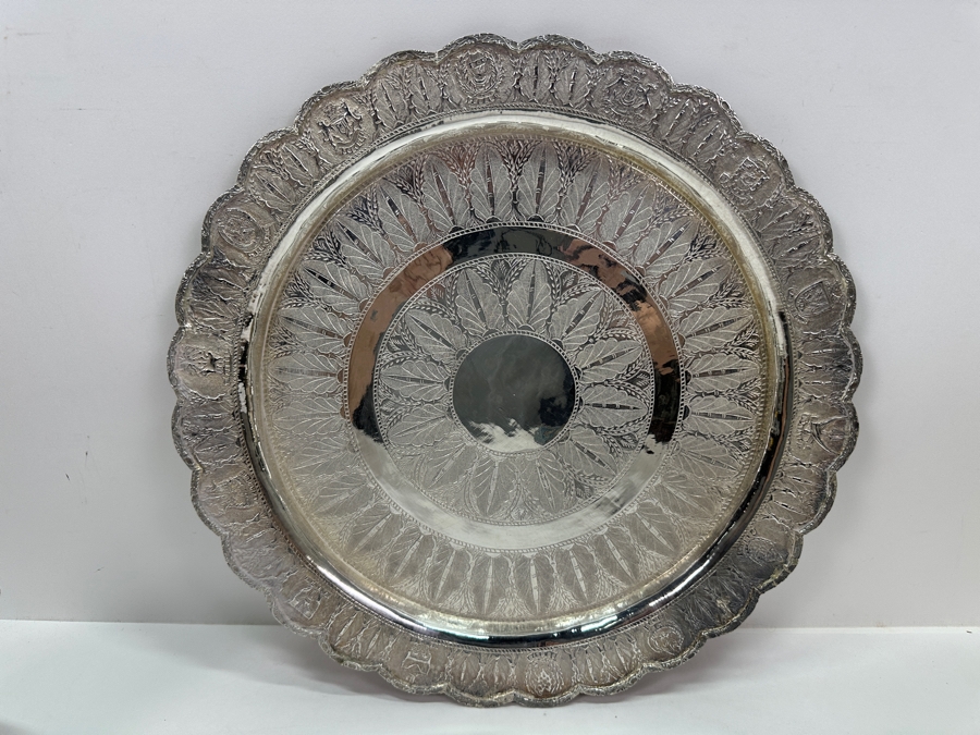 Stunning Ornate .800 Silver Tea Service Set By Mohd Salleh & Sons 1260B Malaysia 1,469g (80% Silver - Silver Melt Value $1,242) [Photo 9]