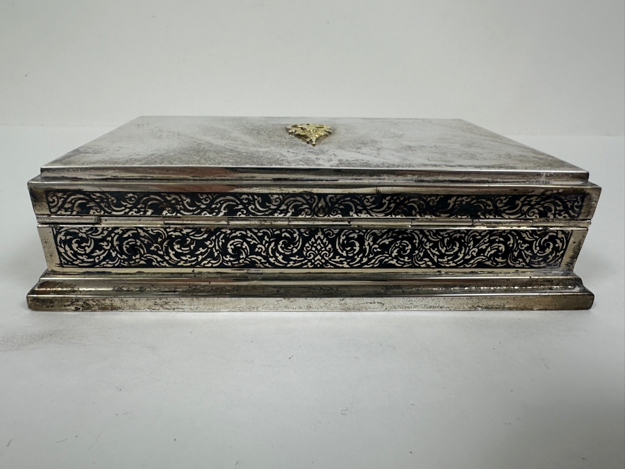 Vintage Sterling Silver Thailand Box 403g (92.5% Silver) [Photo 8]