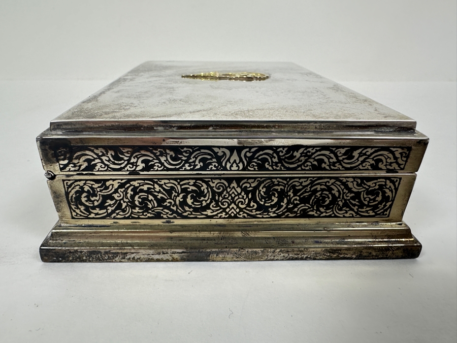 Vintage Sterling Silver Thailand Box 403g (92.5% Silver) [Photo 7]