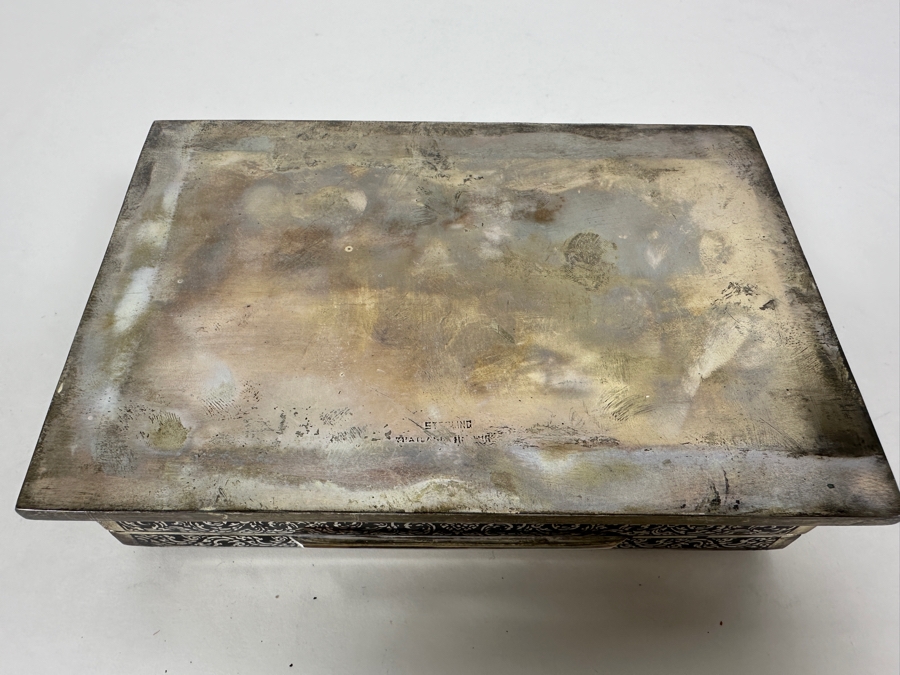 Vintage Sterling Silver Thailand Box 403g (92.5% Silver) [Photo 9]