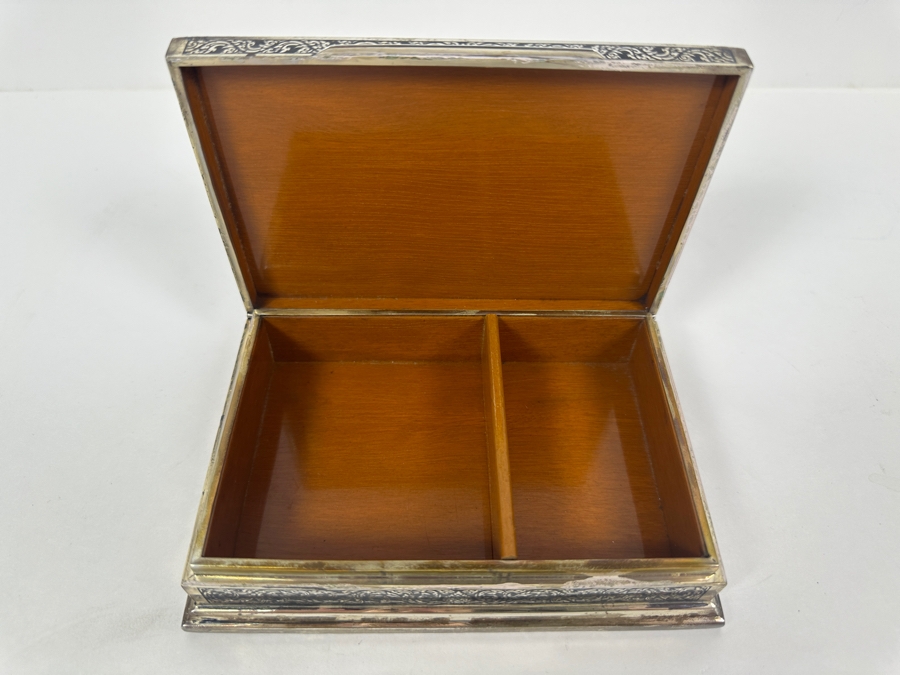 Vintage Sterling Silver Thailand Box 403g (92.5% Silver) [Photo 11]
