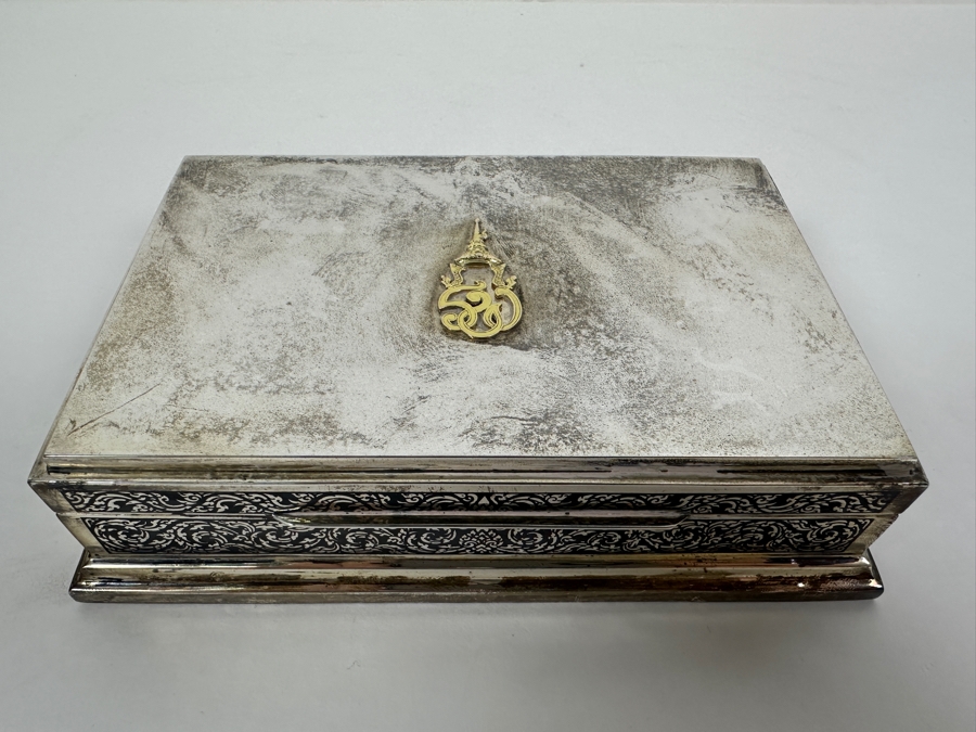 Vintage Sterling Silver Thailand Box 403g (92.5% Silver) [Photo 2]