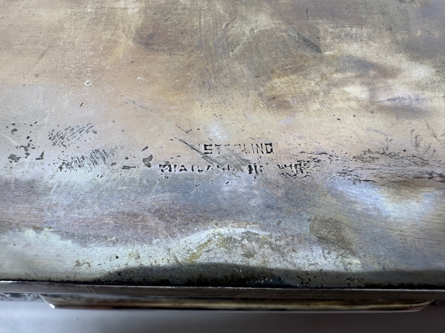 Vintage Sterling Silver Thailand Box 403g (92.5% Silver) [Photo 10]