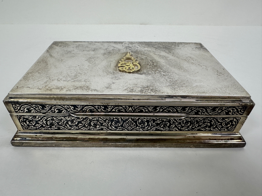 Vintage Sterling Silver Thailand Box 403g (92.5% Silver) [Photo 3]