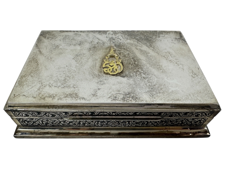 Vintage Sterling Silver Thailand Box 403g (92.5% Silver)
