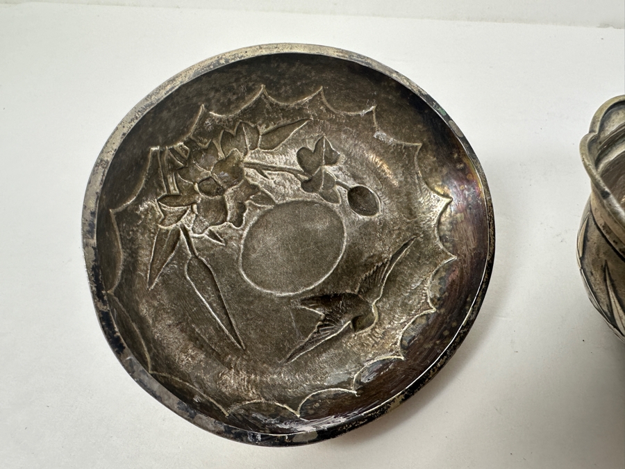 Vintage Chinese .800 Silver Hallmarked Bowl Box 173g (80% Silver - Silver Melt Value $146) [Photo 11]