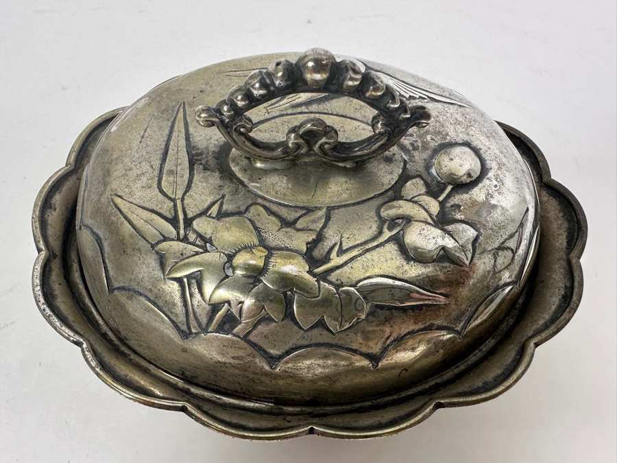 Vintage Chinese .800 Silver Hallmarked Bowl Box 173g (80% Silver - Silver Melt Value $146) [Photo 7]