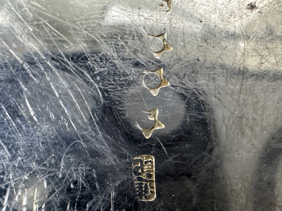 Vintage Chinese .800 Silver Hallmarked Bowl 6W X 3.5H 188g (80% Silver - Silver Melt Value $159) [Photo 12]