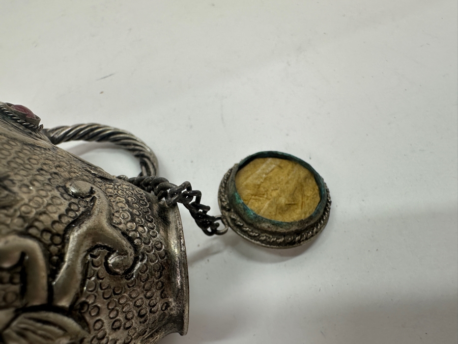 Stunning Collection Of Four Tibetan .800 Silver Teapots 465g (80% Silver - Silver Melt Value $393) [Photo 30]