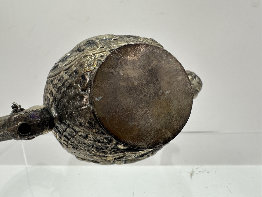 Stunning Collection Of Four Tibetan .800 Silver Teapots 465g (80% Silver - Silver Melt Value $393) [Photo 10]