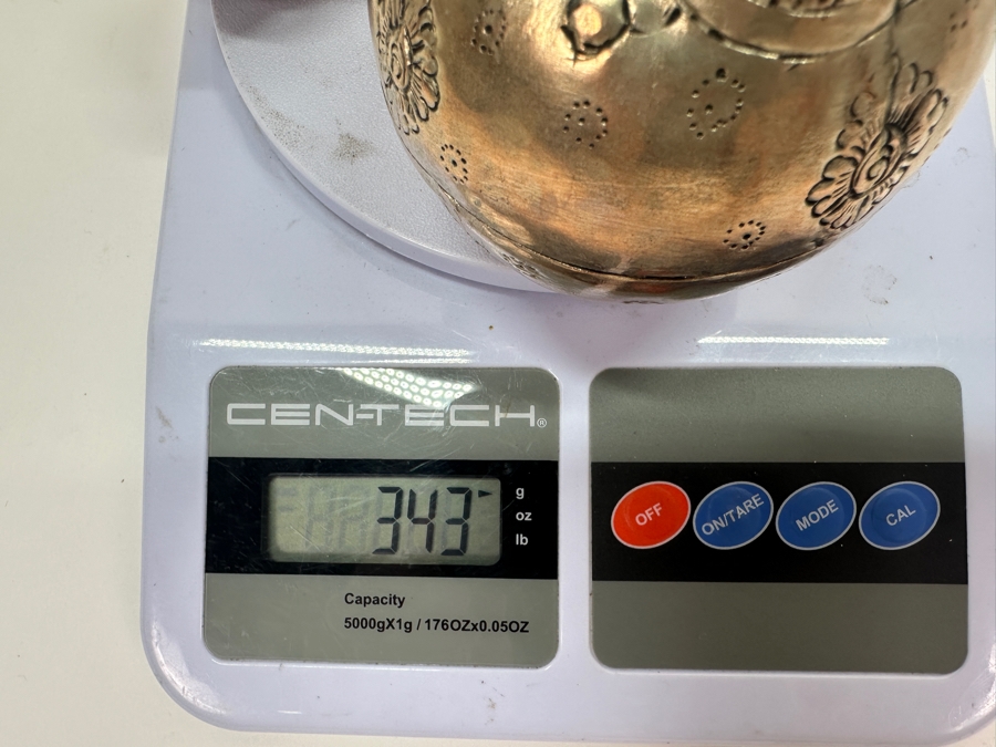 (4) Vintage .800-.900 Silver Cambodian Fruit Betel Boxes Khmer Craftmanship 343g (80% Silver - Silver Melt Value $290) [Photo 14]