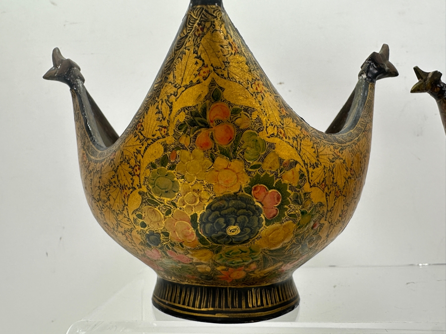 (4) Handmade Hand Painted Indian Bowls By M. Sadak Ali & Bros. [Photo 3]