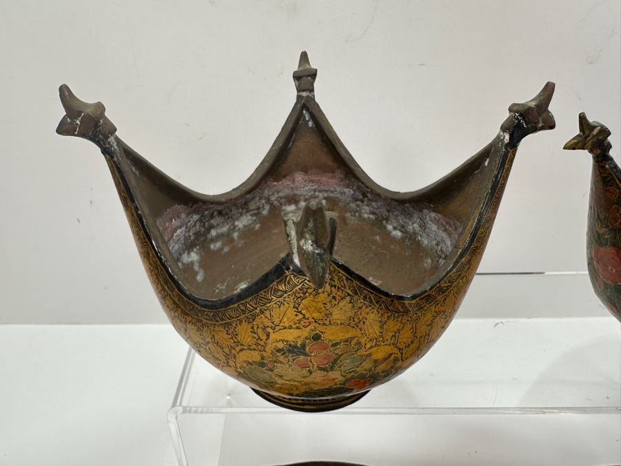 (4) Handmade Hand Painted Indian Bowls By M. Sadak Ali & Bros. [Photo 4]