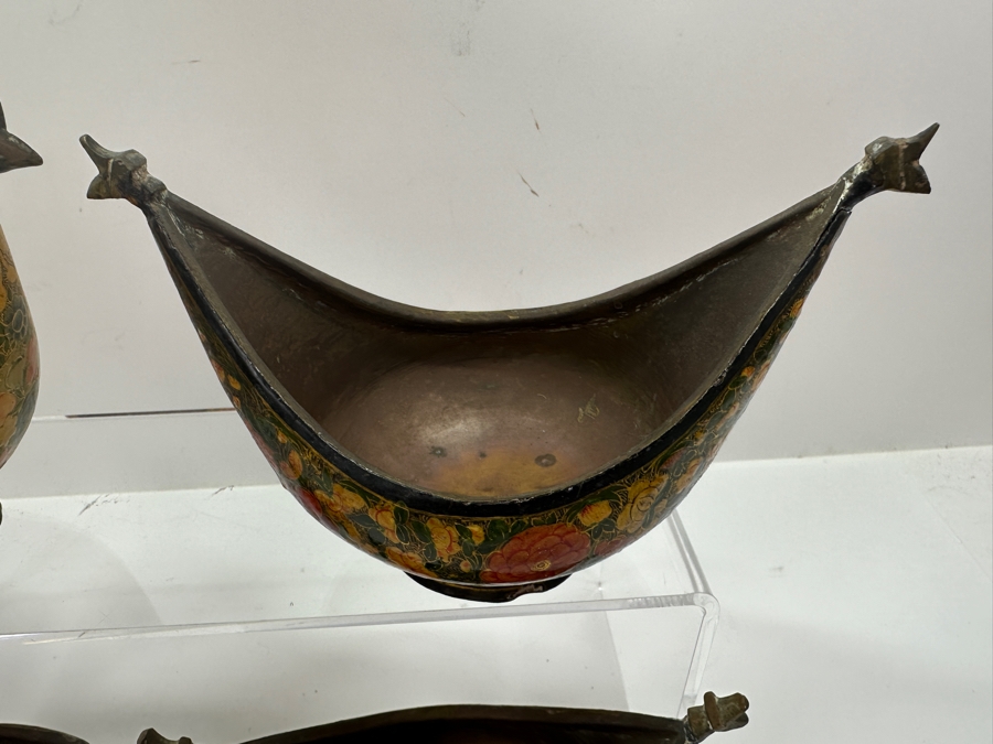 (4) Handmade Hand Painted Indian Bowls By M. Sadak Ali & Bros. [Photo 8]