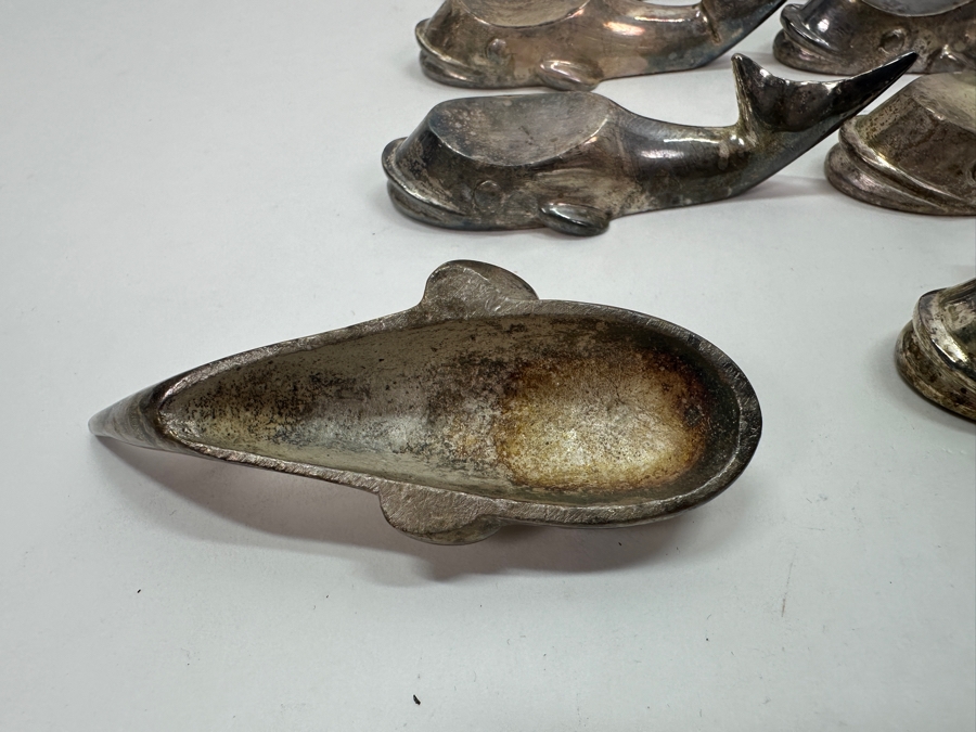 (12) Silverplate Whale Chopstick Rests [Photo 7]