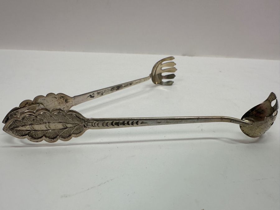 .800 Silver Tongs By Mohd Salleh & Sons 1260B Malaysia 17g [Photo 3]