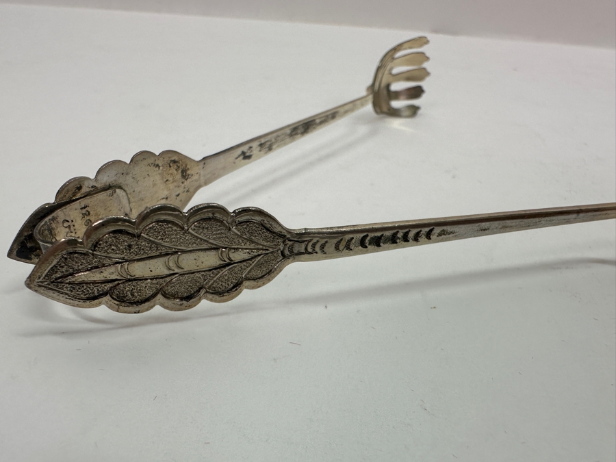 .800 Silver Tongs By Mohd Salleh & Sons 1260B Malaysia 17g [Photo 6]