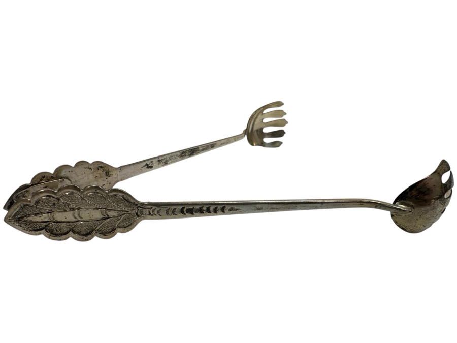 .800 Silver Tongs By Mohd Salleh & Sons 1260B Malaysia 17g [Photo 1]