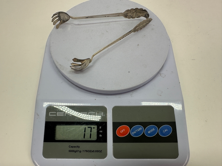 .800 Silver Tongs By Mohd Salleh & Sons 1260B Malaysia 17g [Photo 7]