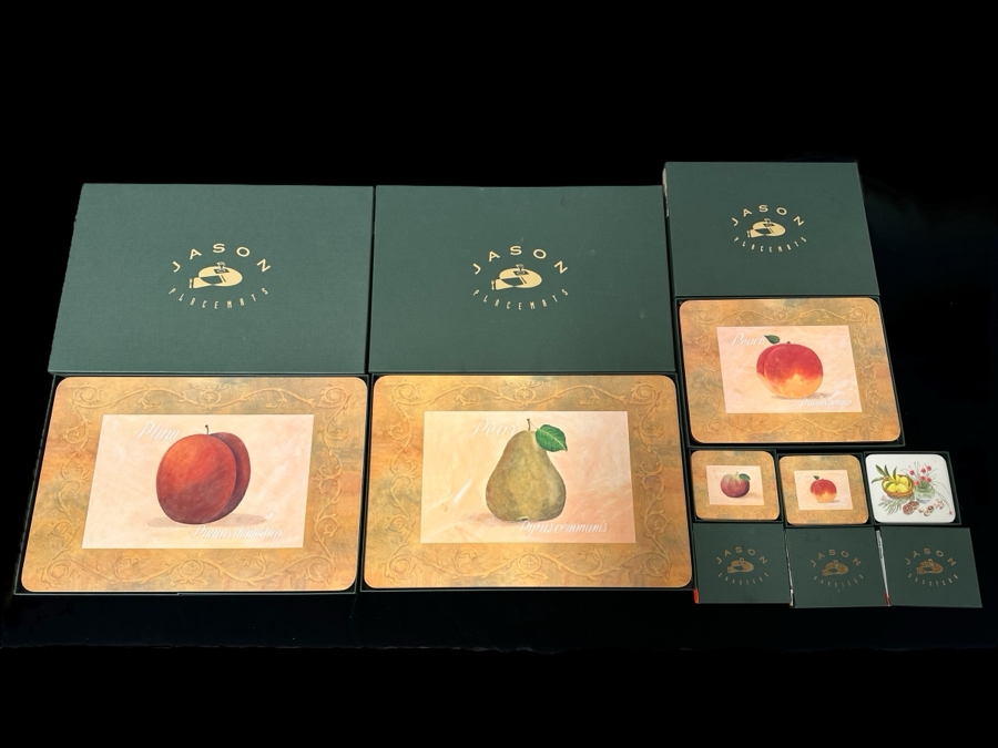 New Set of Vintage Jason Fruit Placemats and Coasters [Photo 1]